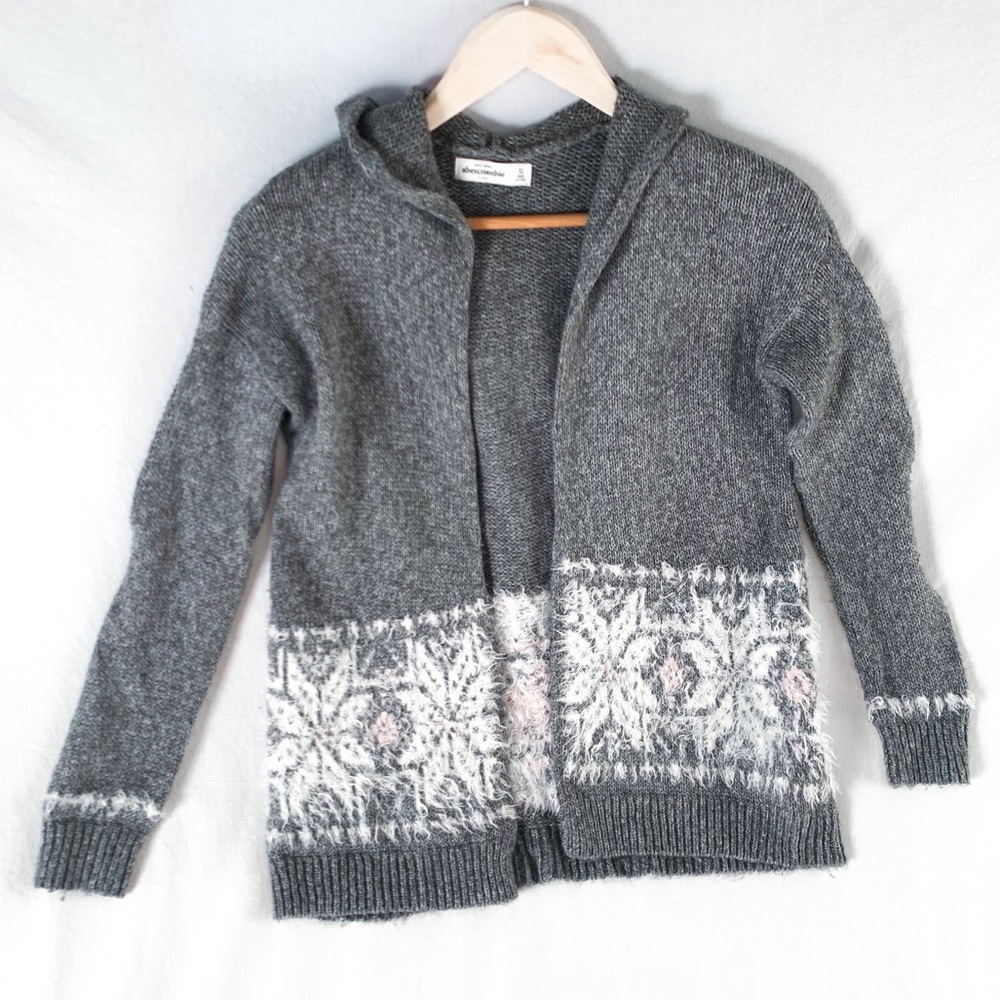 Super soft Abercrombie open hooded sweater